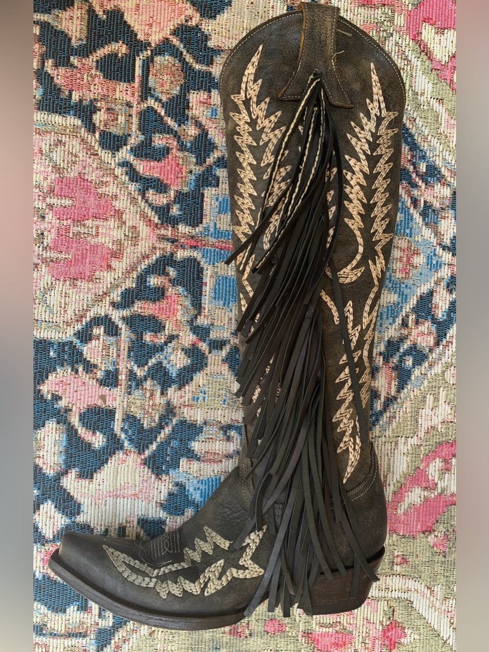 SOLD not for sale. Old Gringo Tall Mayra Boots with  Fringe and Embroidery - Picture 2 of 10